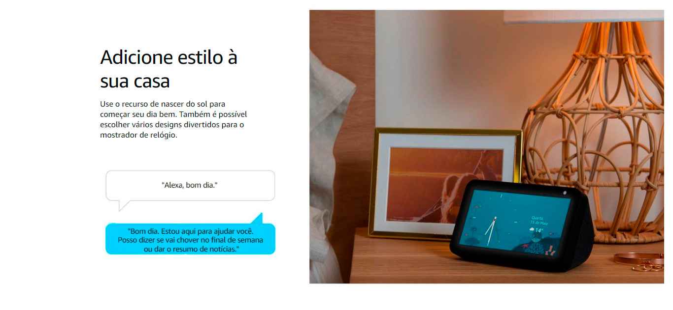 Amazon Smart Home Echo Show 5 Alexa, Tela 5.5